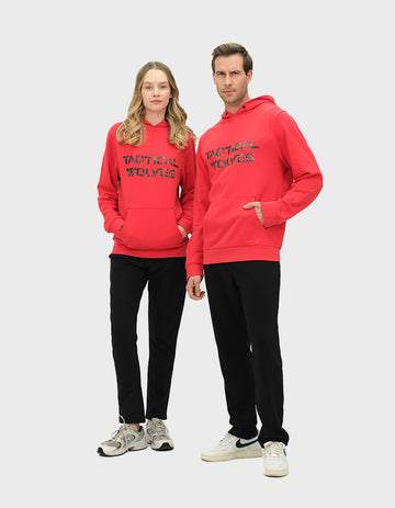 Tactical Wolves Oversize Kryptek Kamo Baskı Hoodie Kırmızı