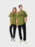Tactical Wolves Siyah Baskılı Oversize T-Shirt