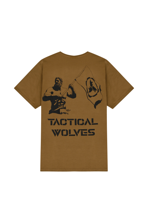 TW X EMRE YUSUFİ Oversize T-shirt Coyote - 2